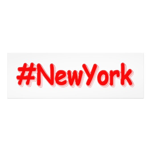 "#NewYork " Cute Design. Bestel nu Foto Afdruk (Voorkant)