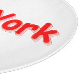 "#NewYork " Cute Design. Bestel nu Snijplank (Hoek)