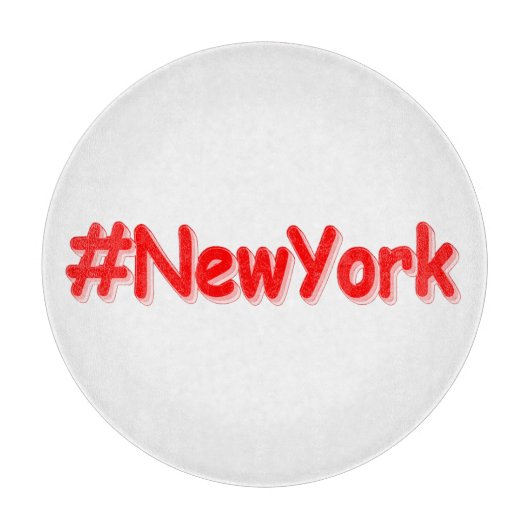 "#NewYork " Cute Design. Bestel nu Snijplank (Voorkant)