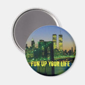 newyork, fun up your life magneet (Voorkant / Achterkant)