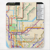 Newyork-metro Mousepad Muismat (Voorkant)