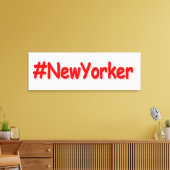 "#NewYorker " Cute Design. Bestel nu Canvas Afdruk (Insitu (Woonkamer))