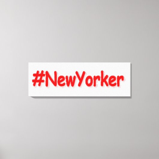 "#NewYorker " Cute Design. Bestel nu Canvas Afdruk (Voorkant)