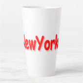 "#NewYorker " Cute Design. Bestel nu Latte Mok (Voorkant)