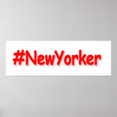 "#NewYorker " Cute Design. Bestel nu Poster (Voorkant)