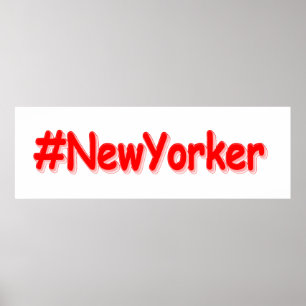 "#NewYorker " Cute Design. Bestel nu Poster