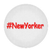 "#NewYorker " Cute Design. Bestel nu Snijplank (Voorkant)