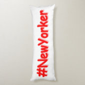 "#NewYorker " Schattig ontwerp. Koop nu Lichaamskussen (Achterkant (Verticaal))