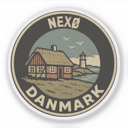 Nexø, Denemarken Danmark  Sticker (Voorkant)