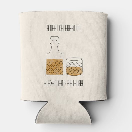 Next Celebration Whiskey Verjaardagsfeestje Favori Blikjeskoeler (Achterkant)