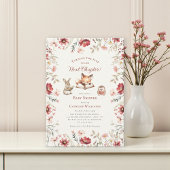 Next Chapter  animals wildflowers baby shower Kaart