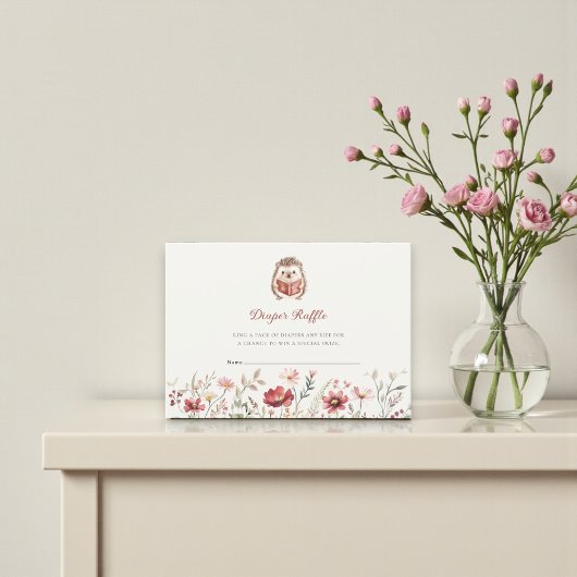 Next chapter Baby Shower Diaper Raffle  Informatiekaartje