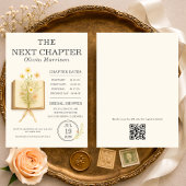 Next Chapter Begins QR Code Bridal Shower Kaart