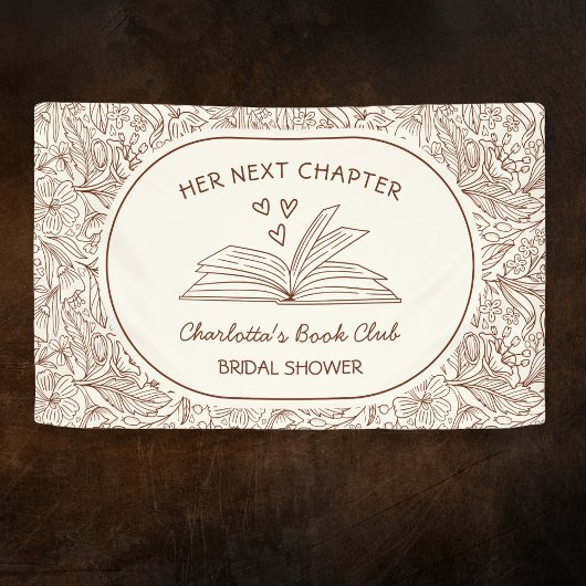 Next Chapter Book Club Brown Bridal Shower Spandoek