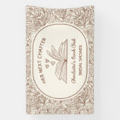 Next Chapter Book Club Brown Bridal Shower Spandoek (Verticaal)
