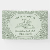 Next Chapter Book Club Green Bridal Shower Spandoek (Horizontaal)
