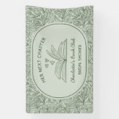 Next Chapter Book Club Green Bridal Shower Spandoek (Verticaal)