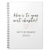 Next Chapter Personalized Retirement Gift Notitieboek (Voorkant)