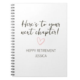 Next Chapter Personalized Retirement Gift Notitieboek