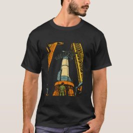 Next Generatie Diep Ruimtevaart Raket | T-shirt