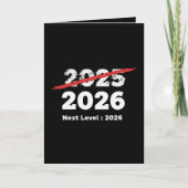 Next Level 2026 | Funny Goodbye 2025 New Year's  Feestdagen Kaart (Voorkant)