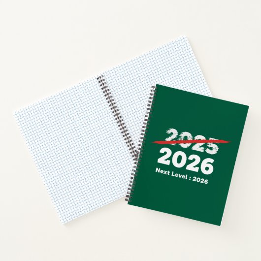 Next Level 2026 | Funny Goodbye 2025 New Year's  Notitieboek (Binnen)