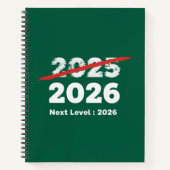 Next Level 2026 | Funny Goodbye 2025 New Year's  Notitieboek (Voorkant)