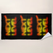 Next Level Arizona Sunset Neon Zwart Strandlaken (Voorkant)