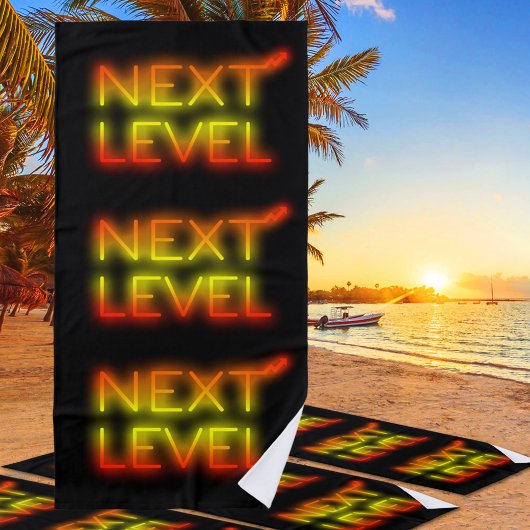 Next Level Arizona Sunset Neon Zwart Strandlaken
