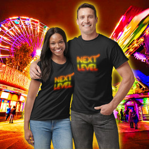 Next Level Arizona Sunset Neon Zwart T-shirt