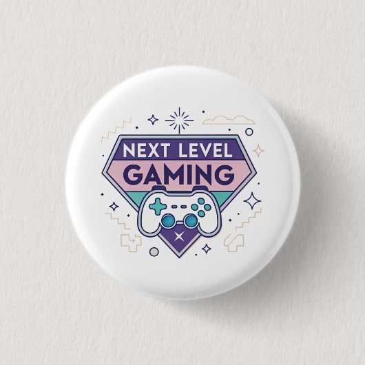 Next Level Gaming Retro Controller Pastel Gamer Tr Ronde Button 3,2 Cm (Voorkant)