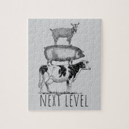 Next Level Goat Pig and Cow Sports Fan Legpuzzel