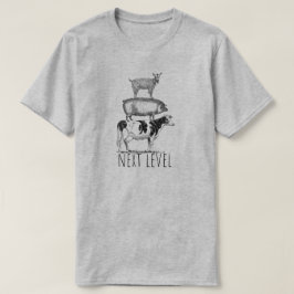 Next Level Goat Pig and Cow Sports Fan T-shirt