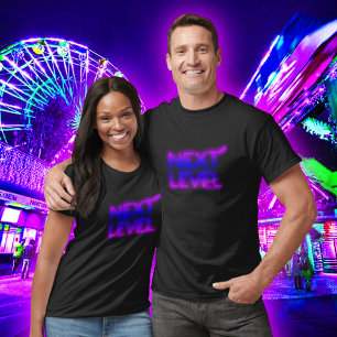 Next Level L.A. Sunset Neon Zwart T-shirt
