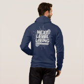 Next Level Levende Mannen met ZIP-UP Hoodie (Achterkant volledig)