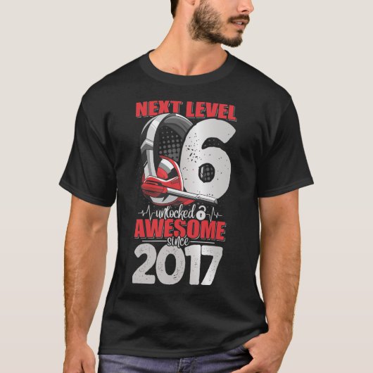 Next Level Ontgrendeld 6-jarige jongen 2017 Headse T-shirt (Voorkant)