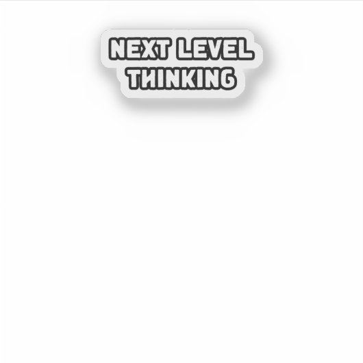 Next Level Thinking Innovatie Groei Visionair MI Sticker (Voorkant)