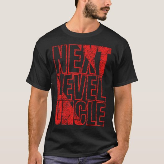 Next Level Uncle - Nieuw Cool Fun, Gamer en T-shirt (Voorkant)
