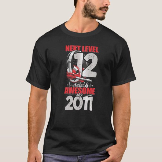 Next Level Unlocked 12 jaar oude jongen 2011 Heads T-shirt (Voorkant)
