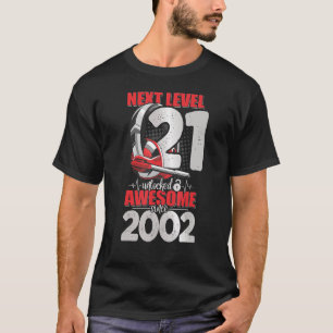 Next Level Unlocked 21 jaar oude jongen 2002 Heads T-shirt