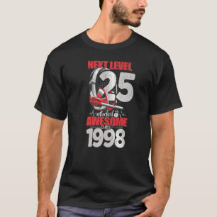 Next Level Unlocked 25 jaar oude jongen 1998 Heads T-shirt