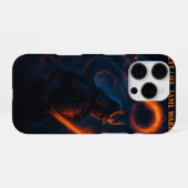 Next Life, Same Warrior – Epic Samurai & Dragon iPhone Hoesje (Achterkant horizontaal)