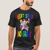 Next Stop 2nd Grade Graduation Unicorn T-shirt (Voorkant)