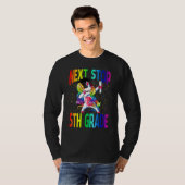 Next Stop 5th Grade Graduation Unicorn T-shirt (Voorkant volledig)