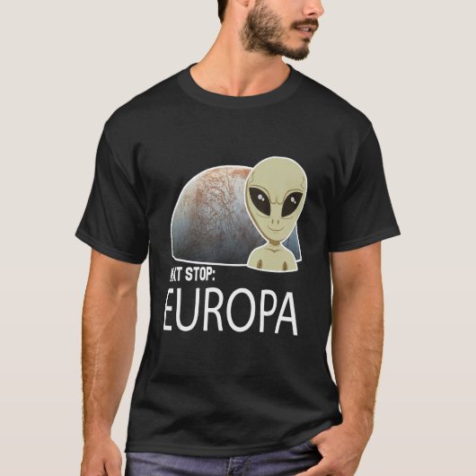 Next stop Europa T-shirt (Voorkant)