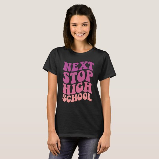 Next Stop High School Elementary School Graduation T-shirt (Voorkant volledig)