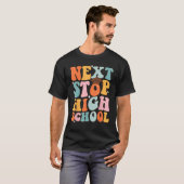 Next Stop High School Funny Graduation 8th Grade T-shirt (Voorkant volledig)