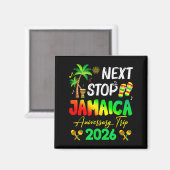 Next Stop Jamaica 2026 Couples Anniversary Family  Magneet (Voorkant / Achterkant)