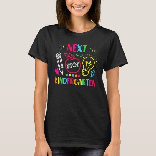 Next Stop Kindergarten Preschool Graduation 2023 B T-shirt (Voorkant)