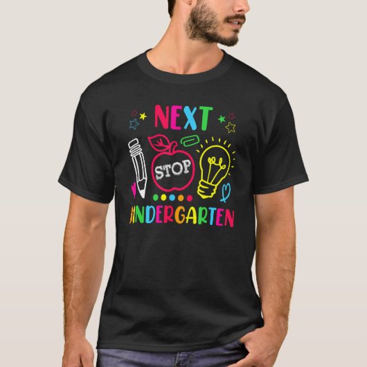Next Stop Kindergarten Preschool Graduation 2023 B T-shirt (Voorkant)